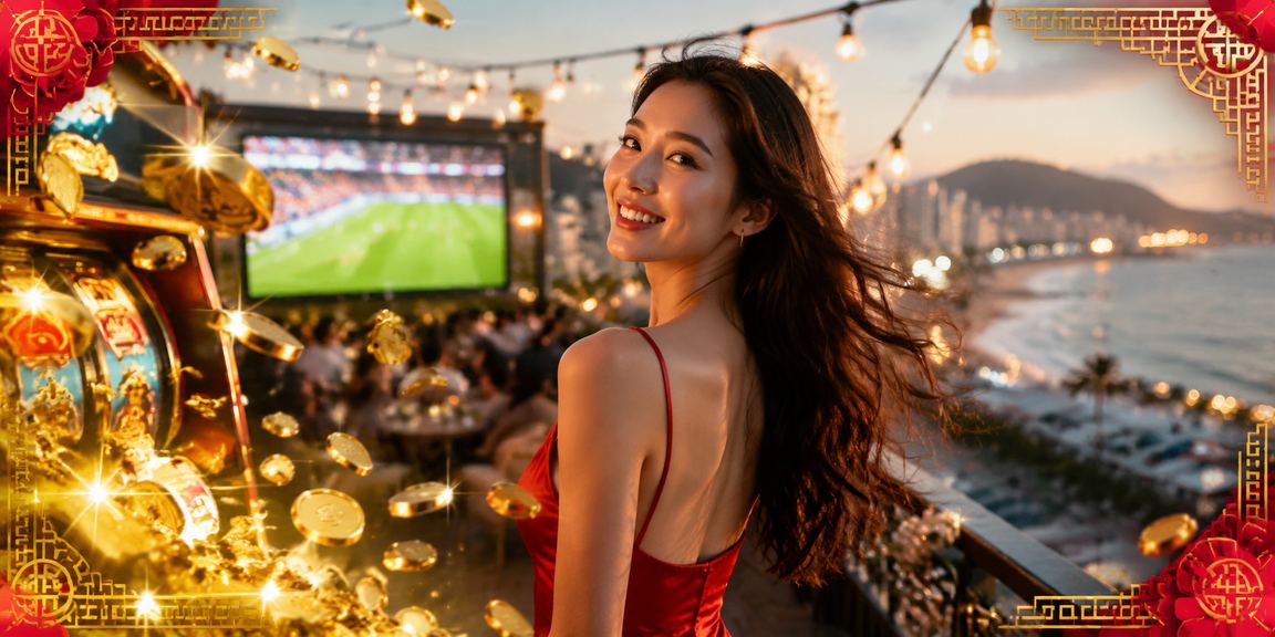 Người chơi thử vận may slot game tại quán cà phê Vũng Tàu với view biển
